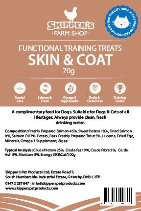 Skin & Coat - Functional Training Treats 70g