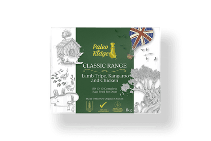 Paleo Ridge Classic Lamb Tripe, Kangaroo and Chicken 1 KG (80/10/10)