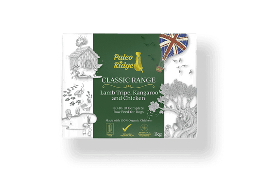 Paleo Ridge Classic Lamb Tripe, Kangaroo and Chicken 1 KG (80/10/10)