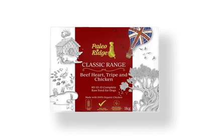 Paleo Ridge Classic Beef Heart, Tripe and Chicken 1 KG (80/10/10)