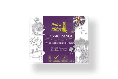 Paleo Ridge Classic Wild Venison and Duck 500g (80/10/10)