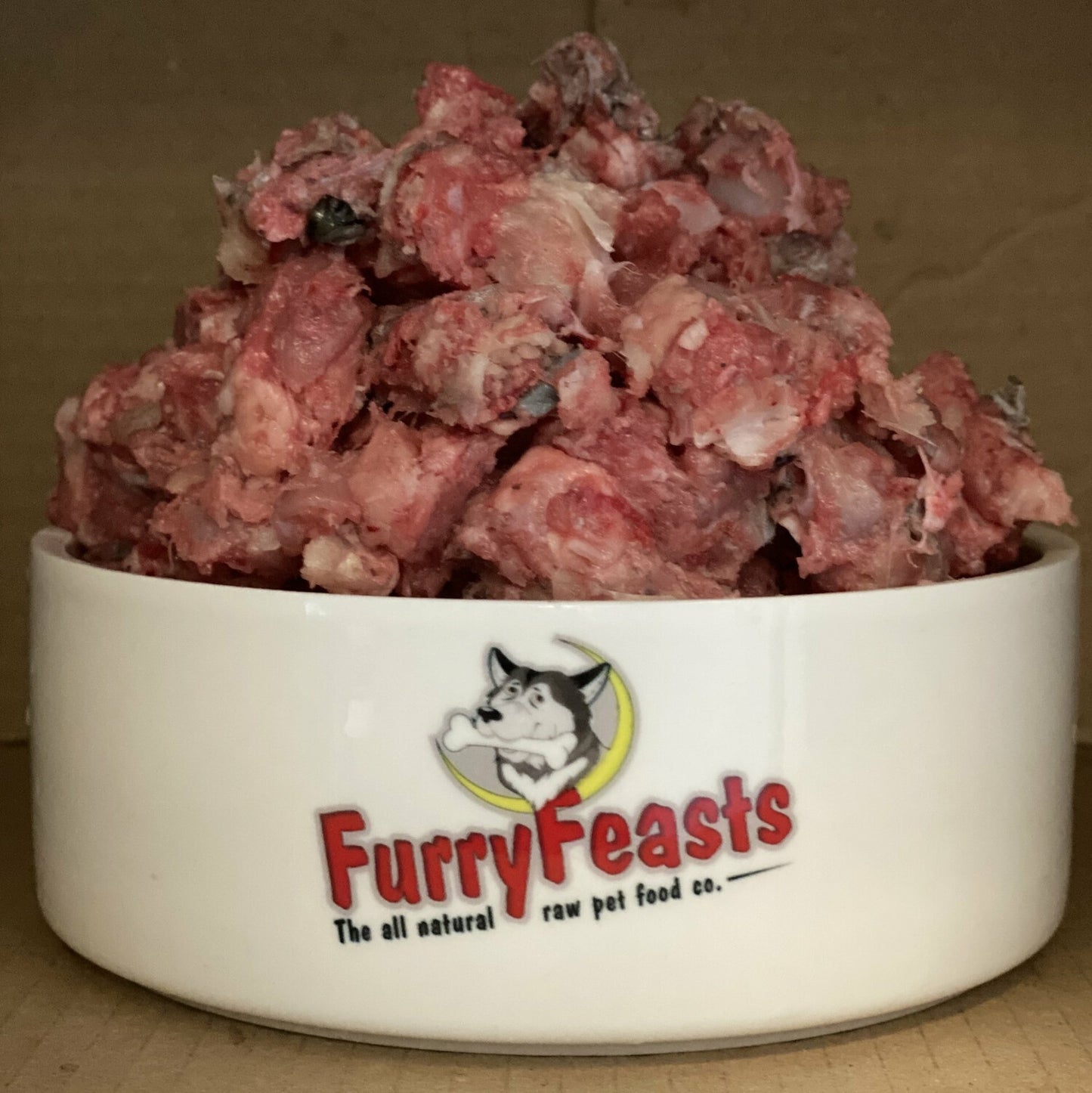 Furry Feasts Chicken and Salmon Mince 1kg (85/15/0)