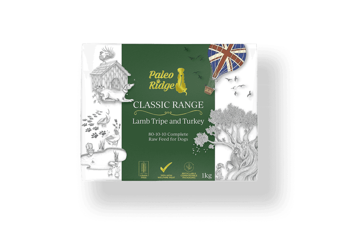 Paleo Ridge Classic Lamb Tripe and Turkey 1 KG (80/10/10)