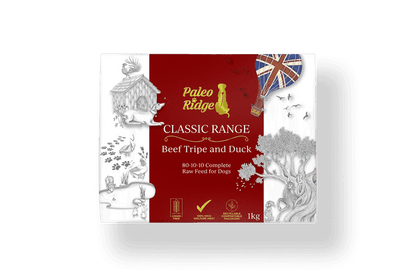 Paleo Ridge Classic Beef Tripe and Duck 1 KG (80/10/10)